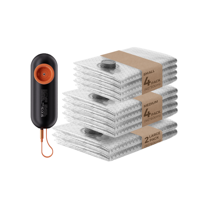 NANO BAG SET AT -55KPA VACUUM POWER The New Standard of Compression