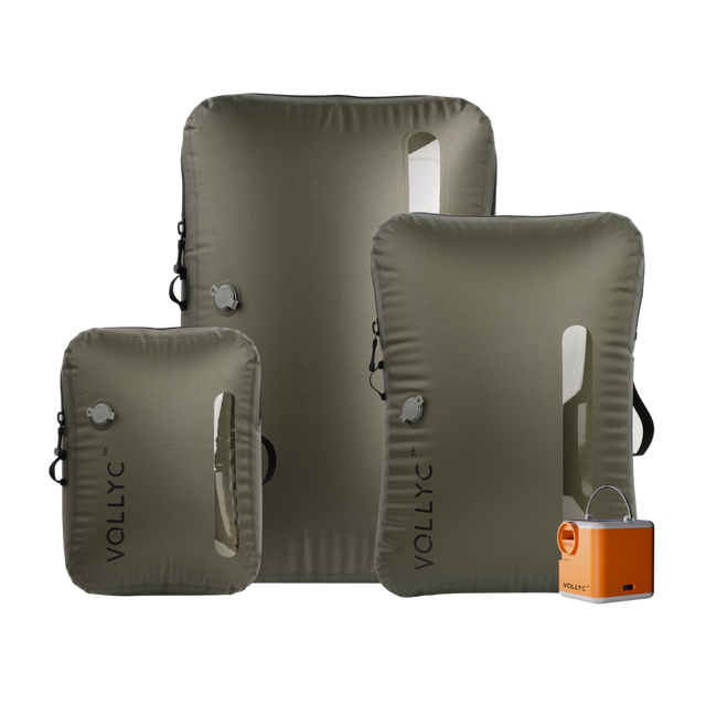 EZY SET BUNDLE - 3 Size Travel Vacuum Pack For Luggage Space Saving