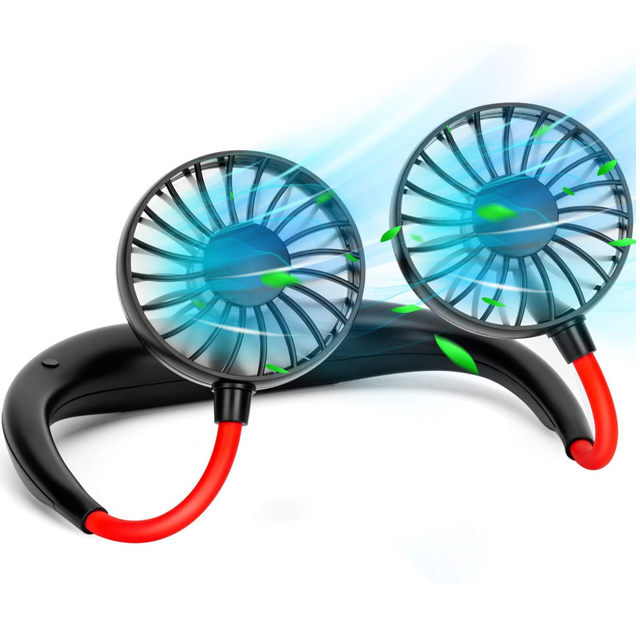 Neck Fan Portable Rechargeable: Personal Cooling Wearable Fan Around your Neck that Blow Cold Air