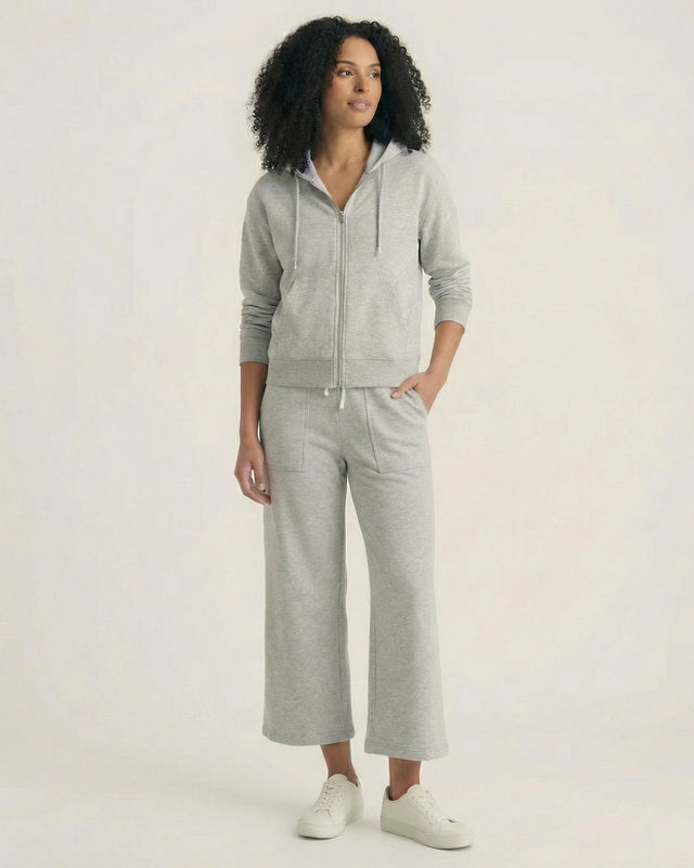 Cropped Wide Leg Lounge Pant