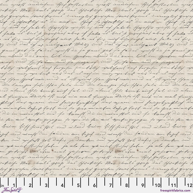 Fabric FreeSpirit Charcoal Handwriting Palette Curated by the Quarter Yard PWTH318.CCHARCOAL
