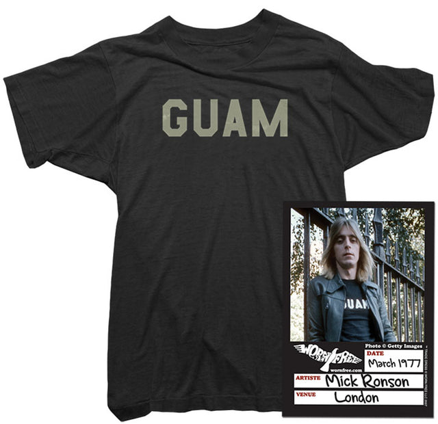 Mick Ronson T-Shirt - Guam Tee worn by Mick Ronson