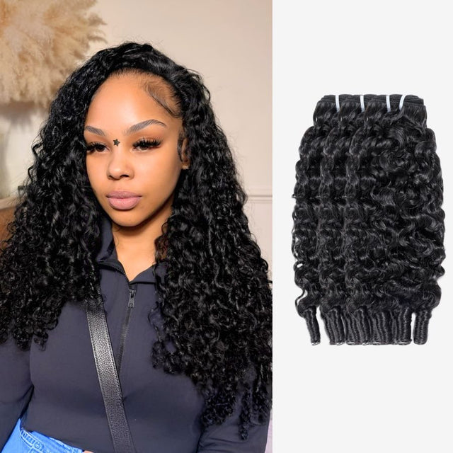 UK Shipping | Burmese Curly Hair Bundles with Spiral Ends 100% Human Hair Weaves