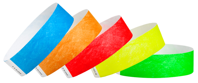 3/4" Variety Pack Tyvek® Wristbands