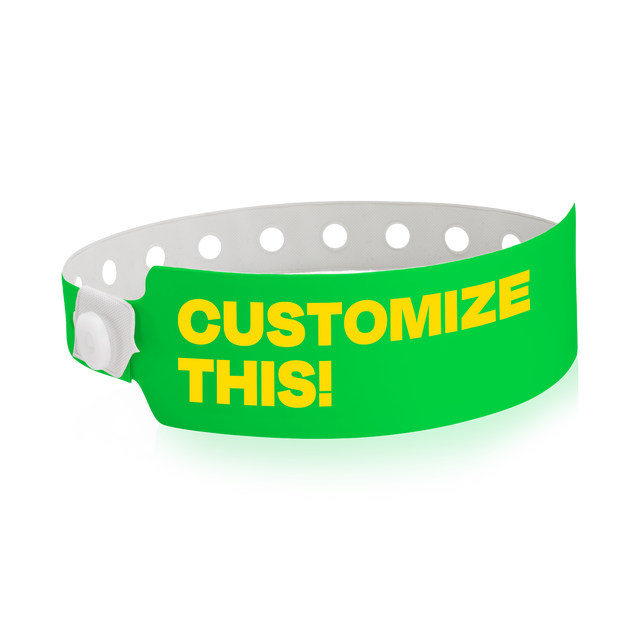 Custom Wide Vinyl Wristbands