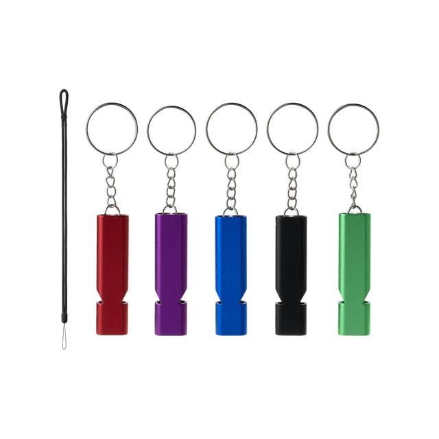 Dual-Size Aluminum Emergency Whistle Set (10pcs)