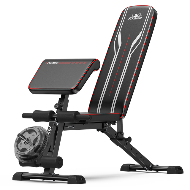 FED Fitness Flybird Series WB9 Multi Purpose Weight Bench With Preacher Curl Attachment