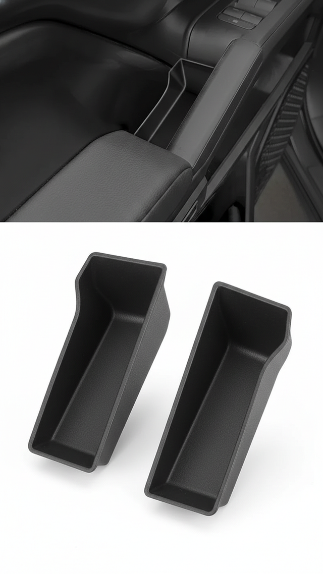 Door Handle Storage Bins for Toyota Tacoma (2024-2026) – Front Door Grab Handle Insert Tray | YotaTribe