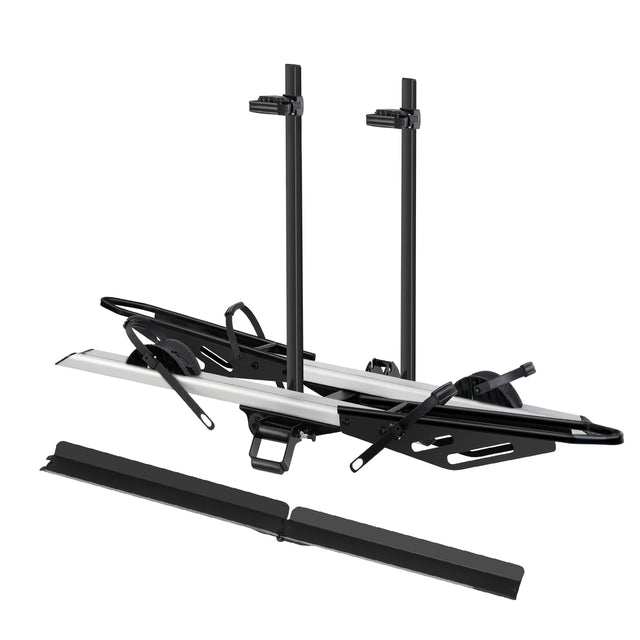2-Bike E-bike Hitch Rack, EZ-FOLD Fat Tire Electric Bike Carrier, 200 LBS Capacity, Fits 2'' Receiver with Ramp