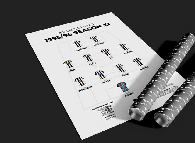 Newcastle United – 1995/96 Season XI - Unframed