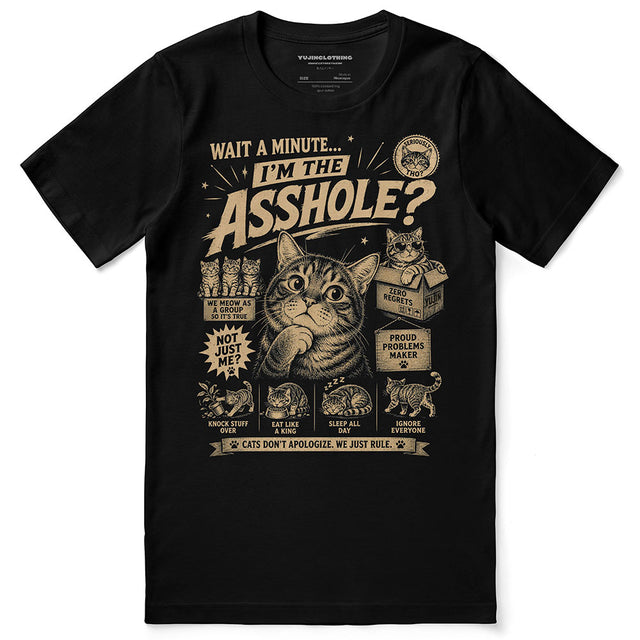 Wait A Minute Cat T-Shirt