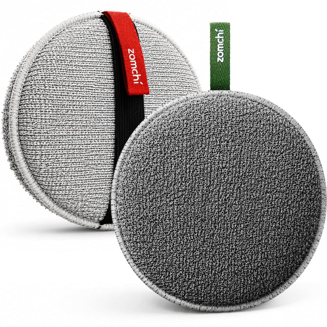 ZOMCHI Extra Large Exfoliating Body Scrubber, Dual-Texture Shower Sponge for Smoother Skin, Gentle & Rough Body Exfoliator Sponge, Bigger Dead Skin Exfoliator f